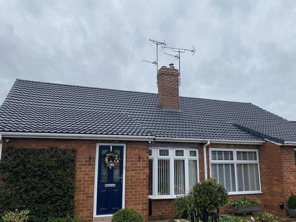 Roofing work being carried out on a Hull home